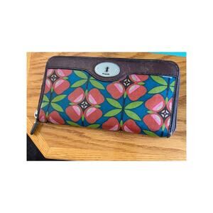 Fossil Key-Per zipper wallet, multi-color